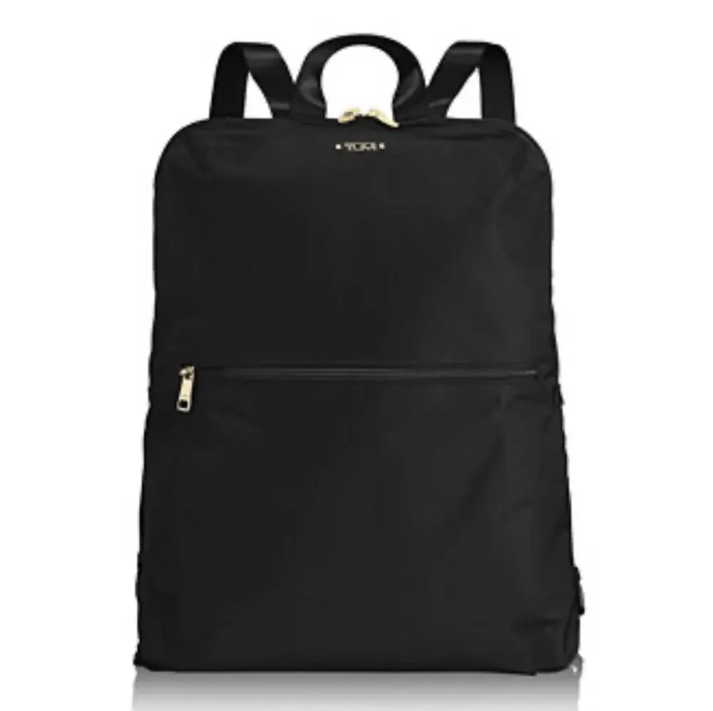 TUMI Voyager Nylon Backpack Lightweight Fold Away Just in Case Tavel Bag Black
